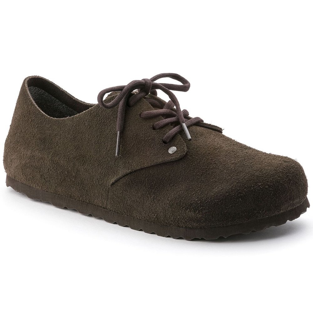 Birkenstock Women's Maine Mocha Suede Leather size 37 lace up shoes